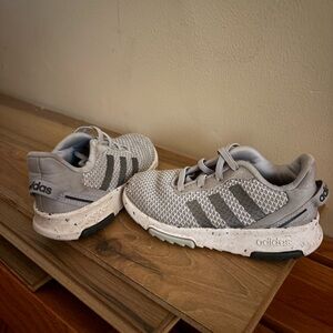 adidas Kids Grey Mesh Athletic Sneakers